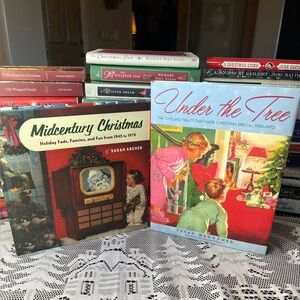 Midcentury Vintage inspired Christmas Book Set